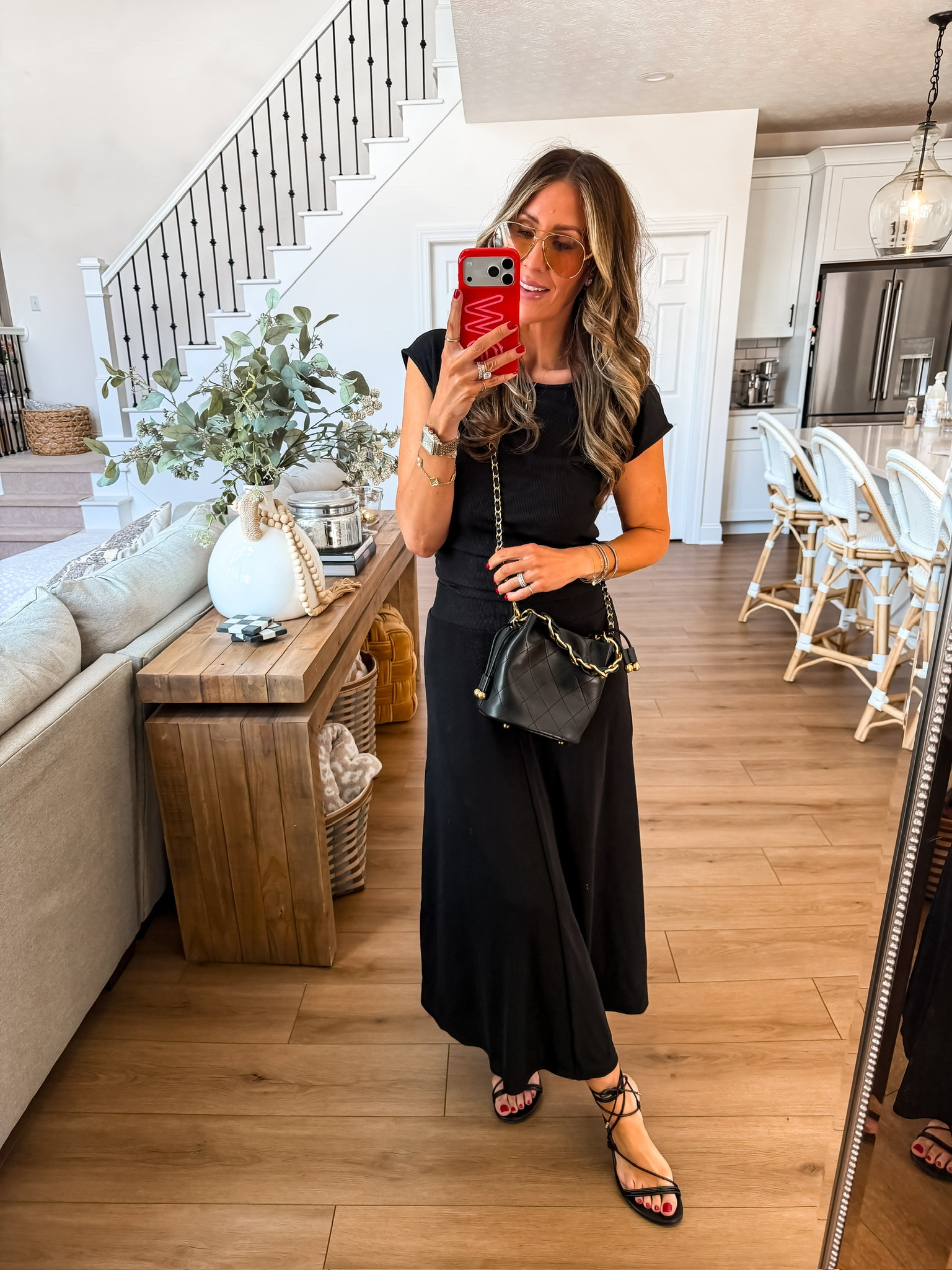 Amazon fashion finds, skirt set, matching set, maxi skirt, travel outfit, early spring outfit, crossbody bag, themominstyle 

#LTKSeasonal #LTKmomlife #LTKootd