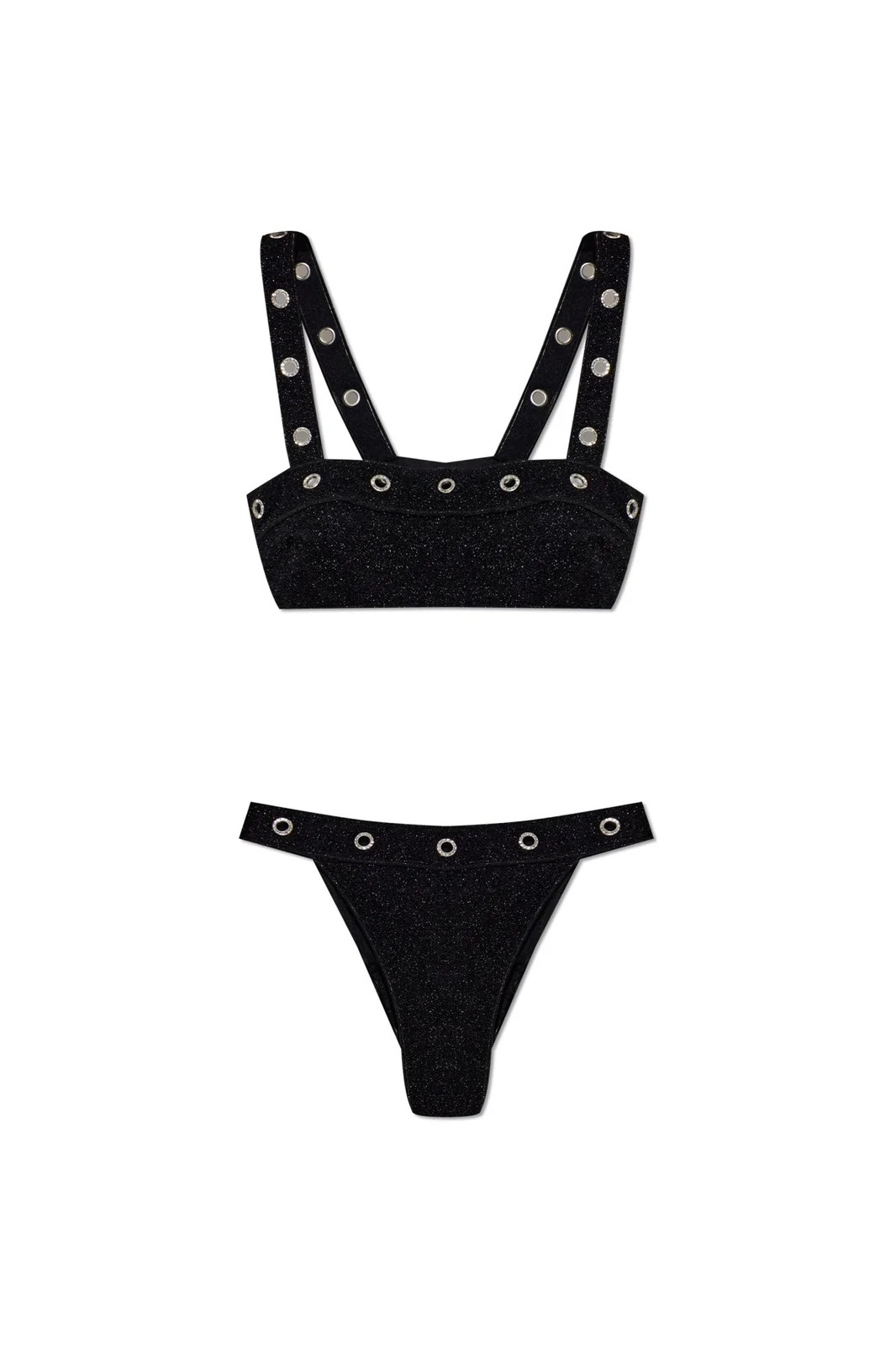 Oséree Grommet Bandeau Bikini Set | Cettire Global