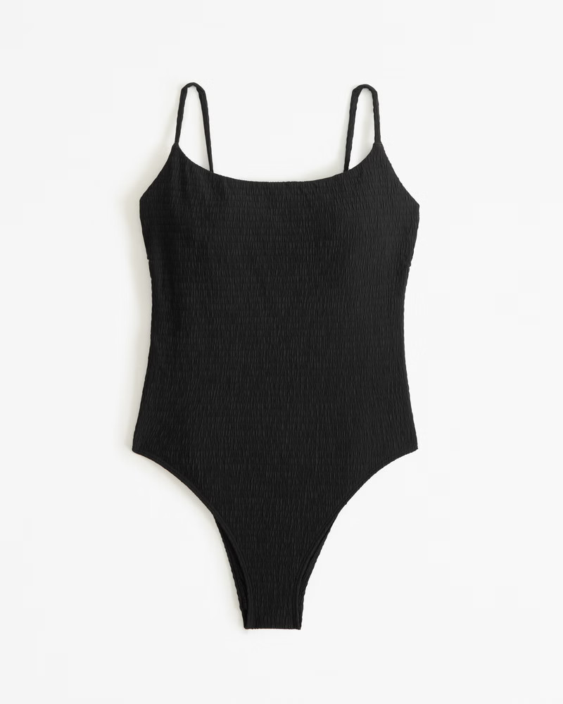Abercrombie & Fitch Women's 90s One-Piece Swimsuit in Black - Size S | Abercrombie & Fitch (US)