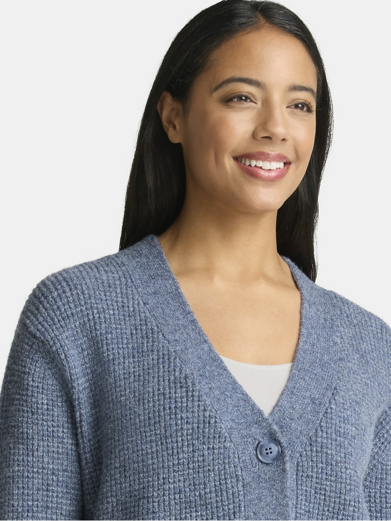 Time and Tru Women's Cardigan and Pants Sweater Set, 2-Piece, Sizes XS-XXXL | Walmart (US)