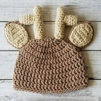 Crochet Deer Hat, Baby Reindeer Beanie, Beanie | Etsy (US)
