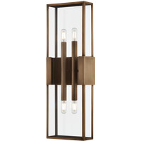 Troy Lighting Santa Clara 8.25W x 24H Wall Sconce, Body Frame: Brass/Shade/Diffuser: in Patina Brass by DecoratorsBest | DecoratorsBest
