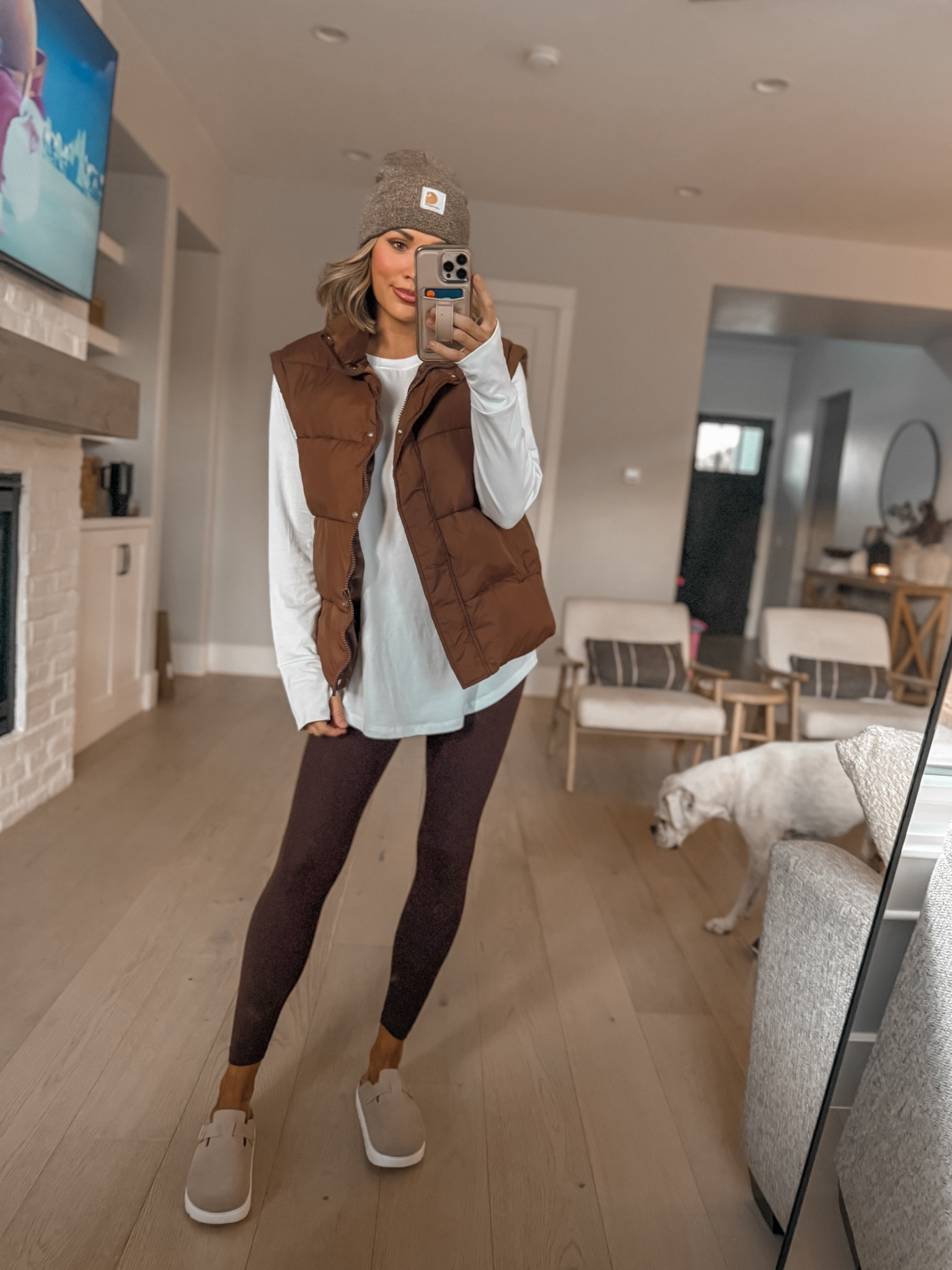 Tee on sale for $8 wearing a medium vest size medium

#LTKFindsUnder50 #LTKSaleAlert #LTKOver40