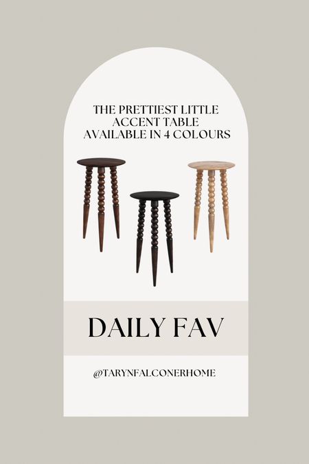 The prettiest little accent table! Available in 4 colours!

Accent table, neutral decor, side table, solid wood furniture, home decor, accent pieces  

#LTKhome