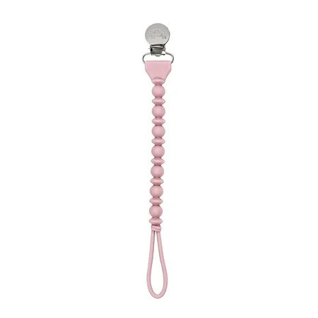 Itzy Ritzy Sweetie Strap Round Beaded Pacifier Clip – Pink | Walmart (US)