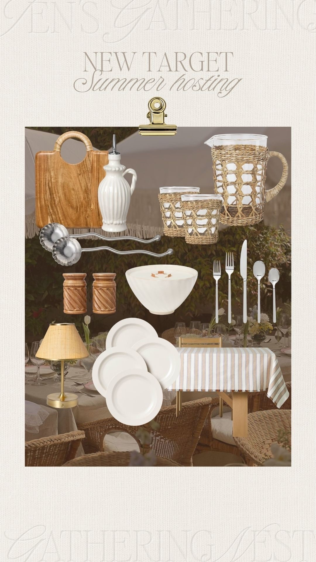 New target summer hosting 🤍 so many pretty melamine, seagrass & textured pieces for outdoor hosting this summer 🌞 

#target #targetpartner #targethome #targetnewarrivals #outdoorentertaining #outdoorhosting #melamine #flatware #dinnerware #summerhome #targetfinds #hearthandhand #threshold

#LTKHome #LTKSeasonal