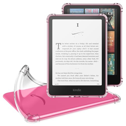 MoKo Case for All-New 7" Kindle Paperwhite (12th Generation-2024) and Kindle Colorsoft Signature Edition 2024, Ultra Thin Clear Flexible Transparent TPU Skin Bumper Back Cover Shell, Clear | Amazon (US)