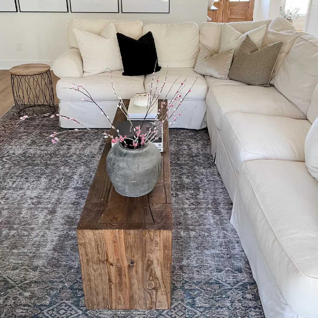 Modern Rustic Entryway Bench - Soft Brown | Vinna Home & Kitchen