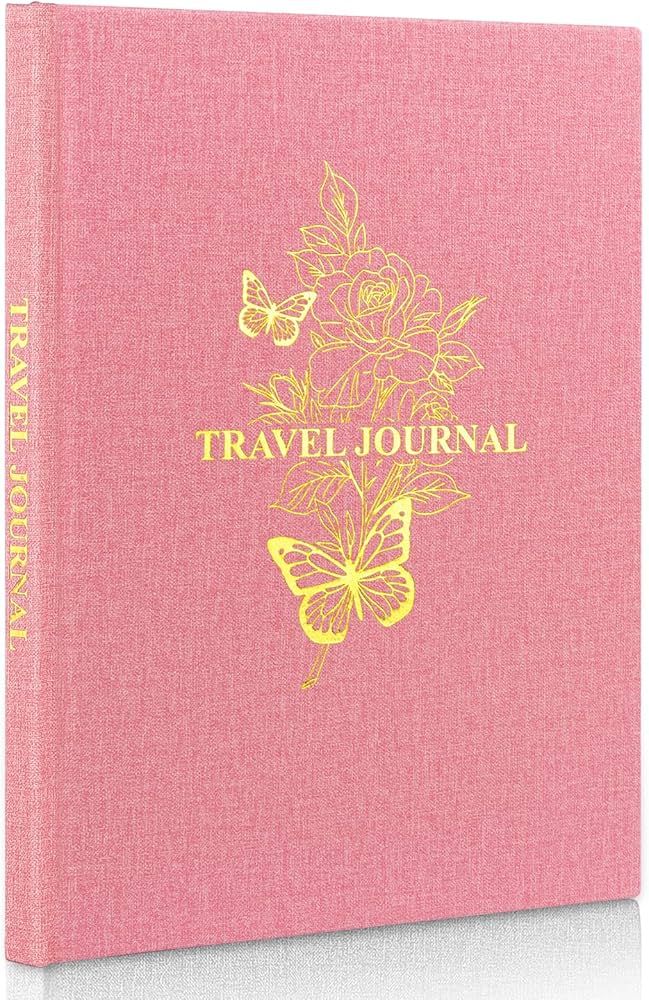 Travel Journal-B5 Linen World Travel Journal, Travel Gifts for Women, Travel Notebook with Prompt... | Amazon (US)