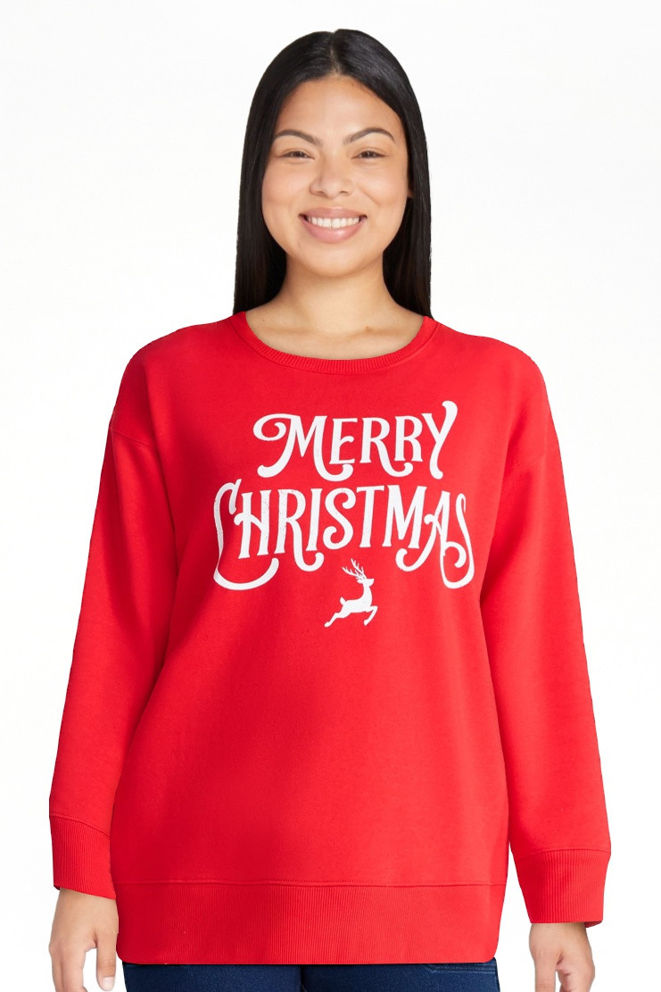 Women's Christmas Christmas Flair Graphic Fleece from Holiday Time, Sizes S-XXXL | Walmart (US)