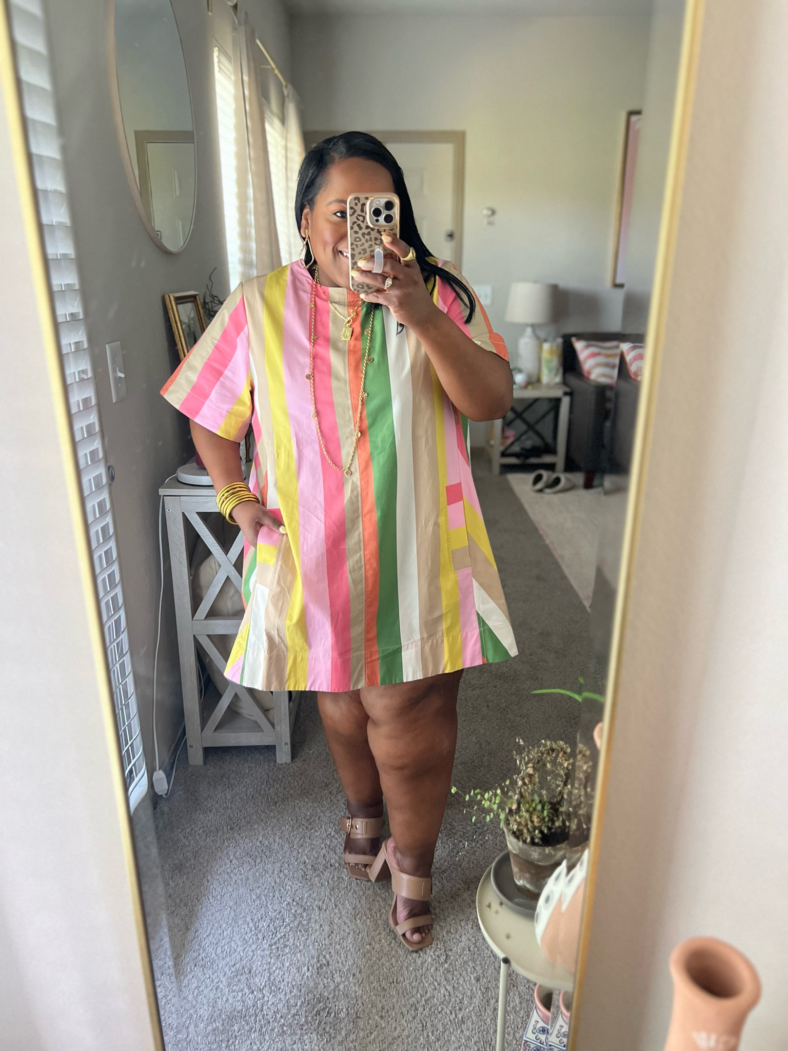 Decided to wear this Anthropologie dress today because the colors just make me so happy 😃 I’m wearing the XL. I’m also linking the other prints in this style too! 

#LTKMidsize #LTKStyleTip #LTKWorkwear