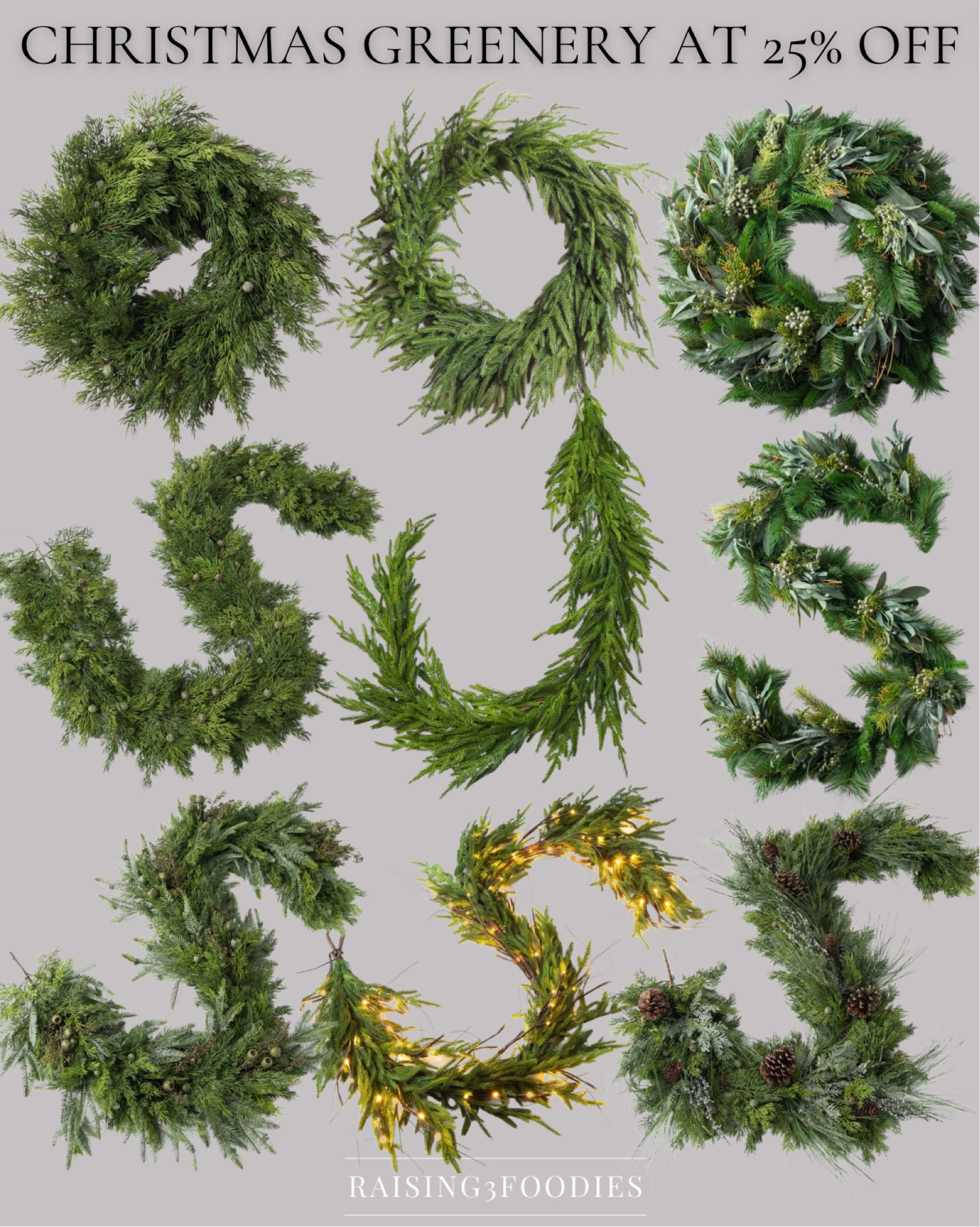 Save 25% off all the gorgeous Christmas greenery at Darby Creek!  Everything sitewide, including fall stems as well is on sale!



#LTKstyletip #LTKSeasonal #LTKhome