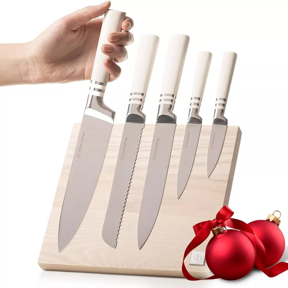 White Knife Set with Magnetic … curated on LTK