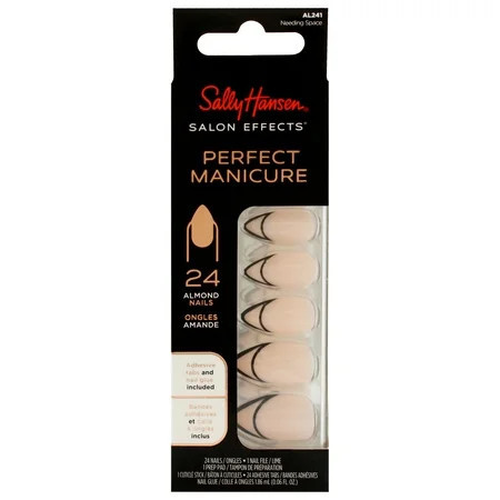 Sally Hansen Perfect Manicure Press On Nails Almond Shape Needing Space 24 False Nails | Walmart (US)