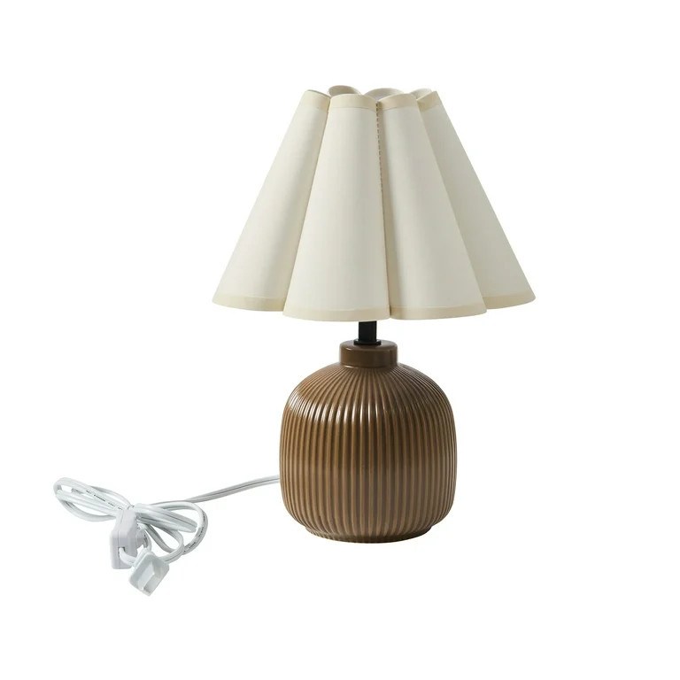 Home Decor Collection 12.5" Brown Ceramic Table Lamp | Walmart (US)