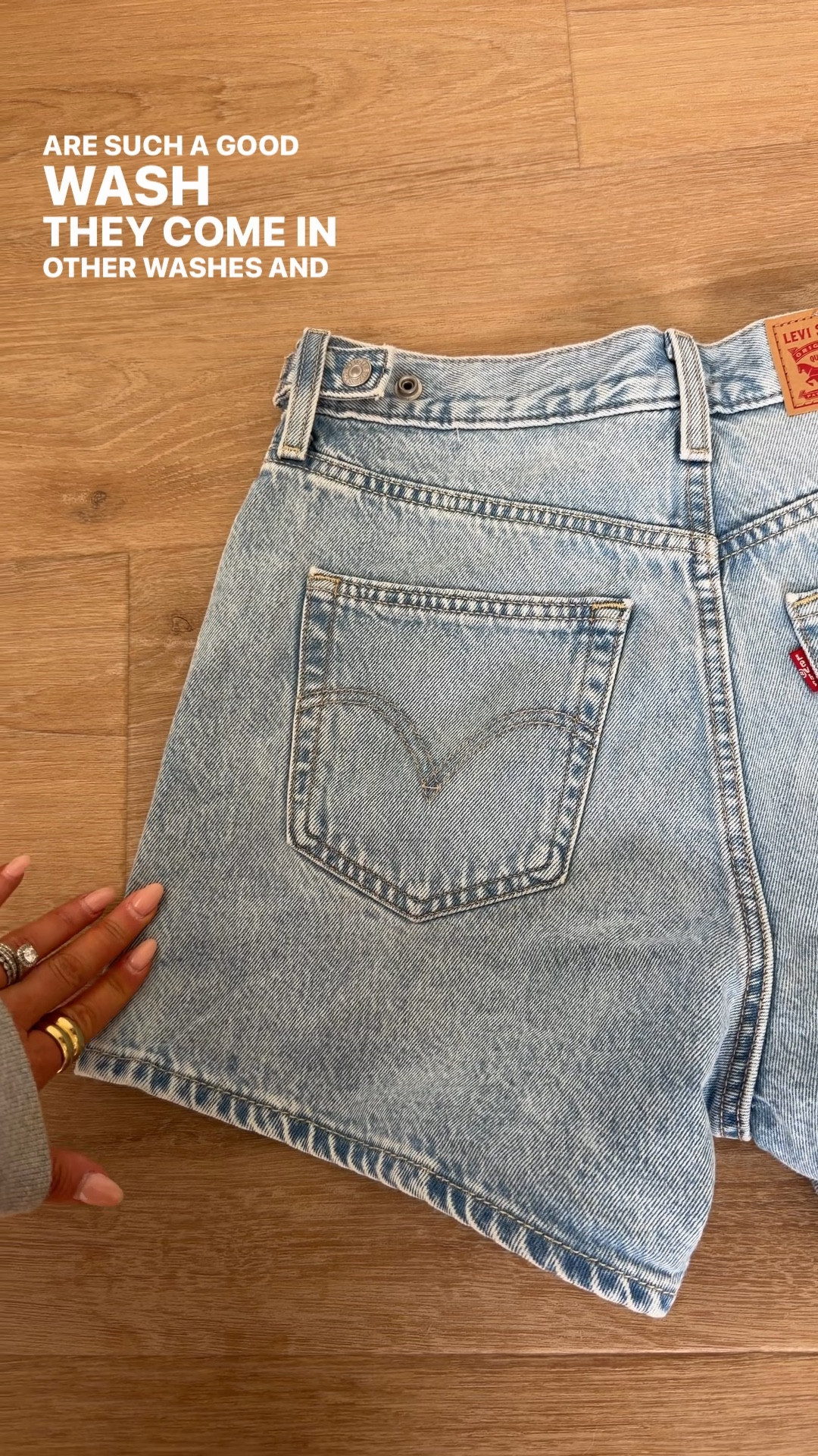 Cinch waist denim shorts in the best light wash! Perfect length. Normally a 27 in same style jeans but sized up one in shorts! Small in sweater. Buy 2 get each for $39! @levi   #levisltkpartner

Spring outfit, jeans shorts, denim shorts outfit, Levi’s jeans, Levi’s shorts

#LTKSeasonal #LTKSaleAlert #LTKootd