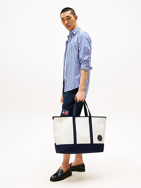 Colour-Blocked Beach Tote Bag | Tommy Hilfiger UK