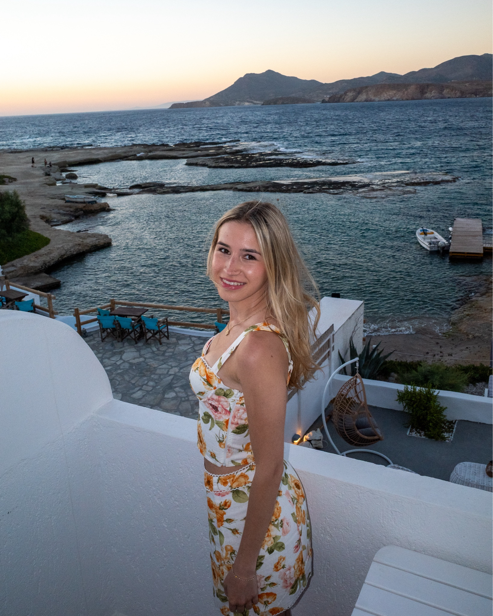 White floral two-piece set
Matching crop top + mini skirt, perfect for summer vacations, Greece sunsets, beach dinners & resort wear. Feminine + girly aesthetic that’s trendy, chic & travel-ready

#FloralSet #TwoPieceOutfit #VacationStyle #SummerOOTD #ResortWear #LTKFinds #LTKStyle