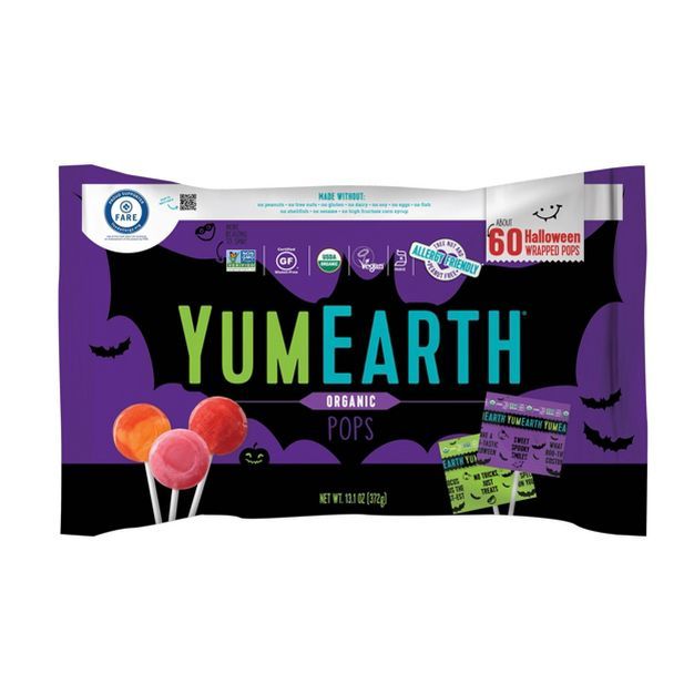 Yum Earth Halloween Organic Pops -13.1oz/60ct | Target
