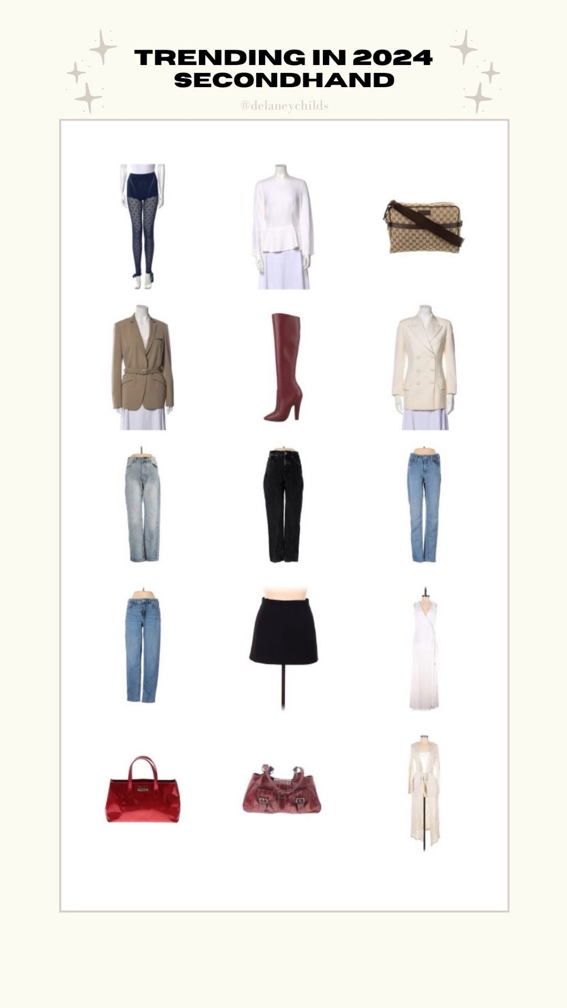 trending in 2024: secondhand 

check out styling tips in my 2024 trend predictions YouTube video ♻️

#LTKfindsunder50 #LTKU #LTKstyletip