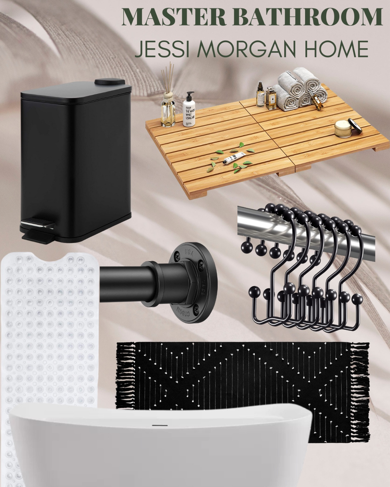 Master bathroom inspiration

Bath May
Runner
Shower currents
Black trash bag
Shower rings
White tub

#LTKhome