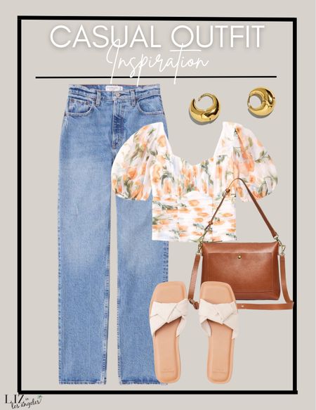 This cute casual outfit is the perfect denim and crop top combo for a spring outfit.  This is a great look for running errands or a simple casual date outfit.  The combo is a great fun and flirty look that is Al on sale now! 

#LTKSeasonal #LTKstyletip #LTKFind