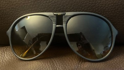 Vintage Amber Vision Aviator Style Sunglasses | eBay US