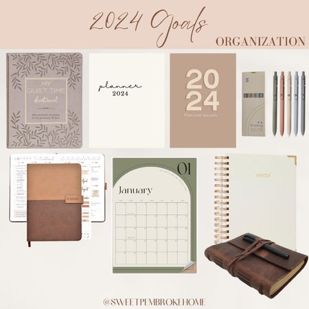 2024 organization and journal planning. Start 2024 with all the tools to be more organized in your work, and home life. #2024 #journal #calendar #organization 

#LTKfamily #LTKfindsunder50 #LTKworkwear
