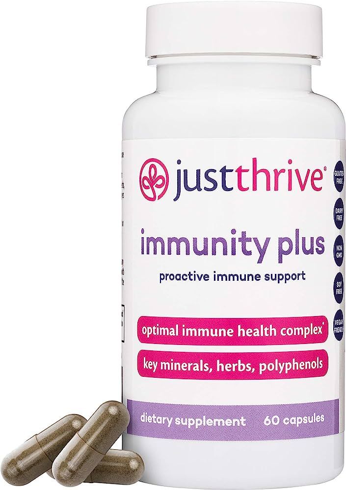 Just Thrive: Immunity Plus - Vegan Proactive Immune Health Complex - 60 Capsules | Amazon (US)