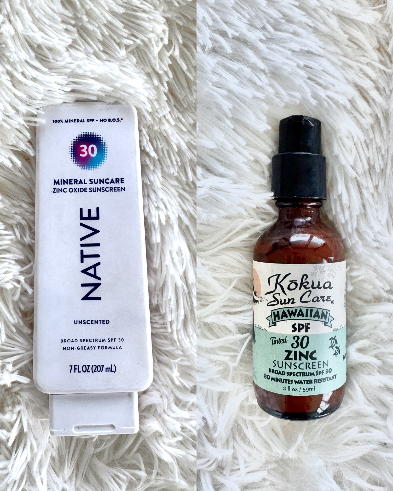 2 CLEAN sunscreens I’m using and like, the native one is for the body and the kokua one is for the face :)

#LTKBeauty #LTKselfcare