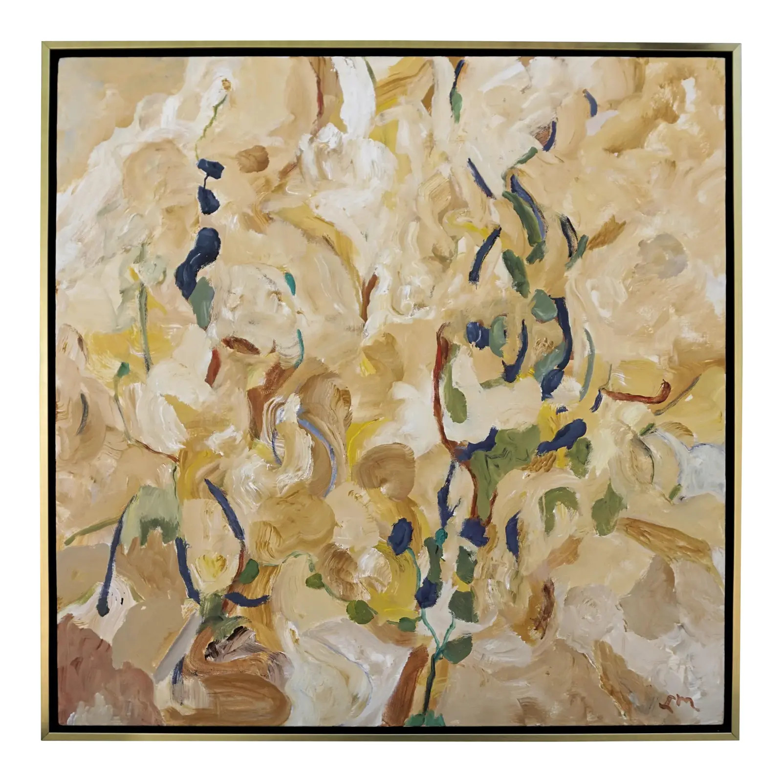 "Between Summer and Fall" Abstract Acrylic Painting by Laurie MacMillan, Framed | Chairish