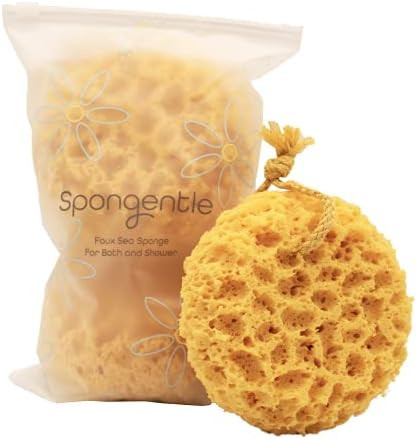 Spongentle Deep Cleansing Foam Body Loofah Sponge, Natural Colors, for Bath and Shower, Multiple ... | Amazon (US)
