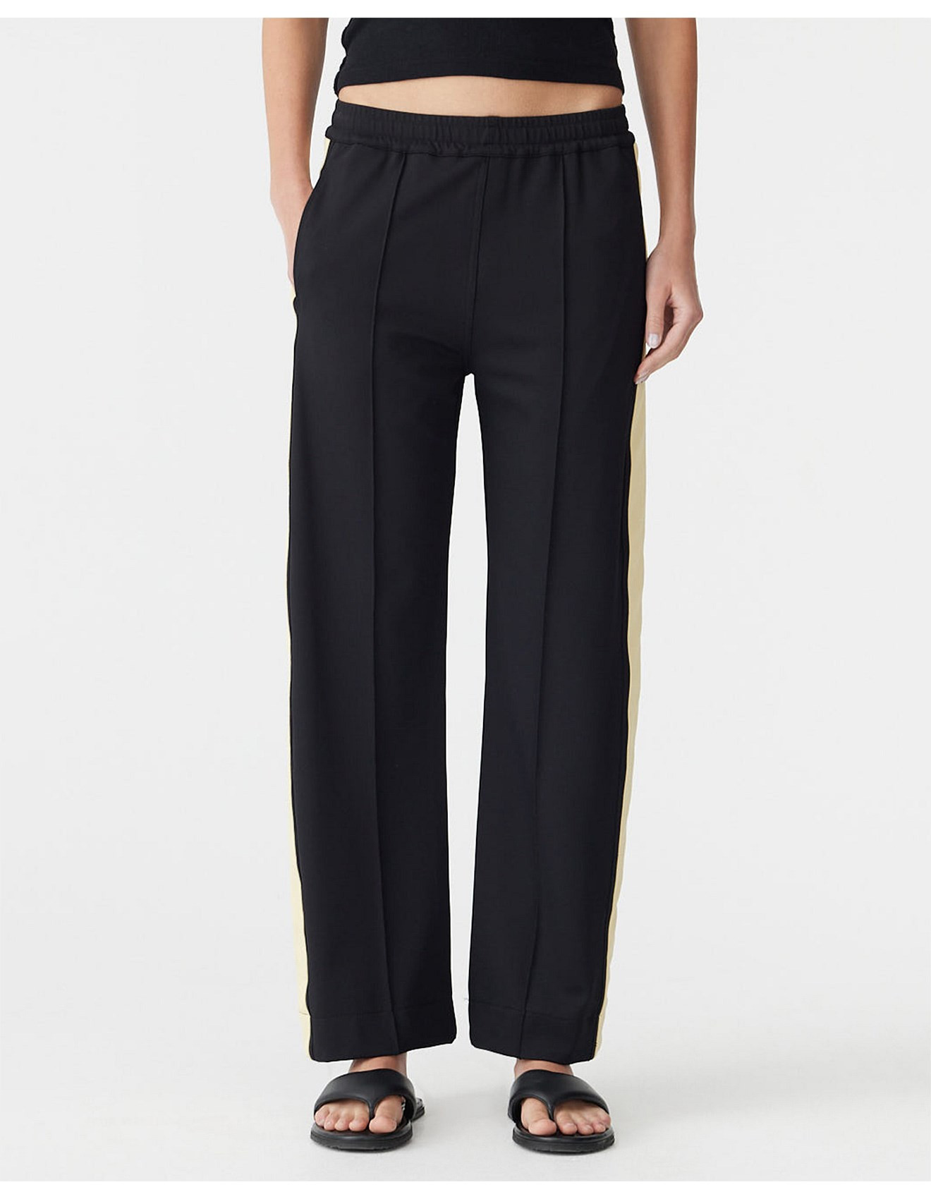 twill stripe detail pant | David Jones (Australia & New Zealand)