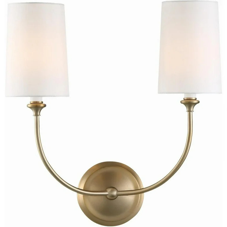 2 Light Wall Sconce-Vibrant Gold Finish Crystorama Lighting 2242-Vg | Walmart (US)