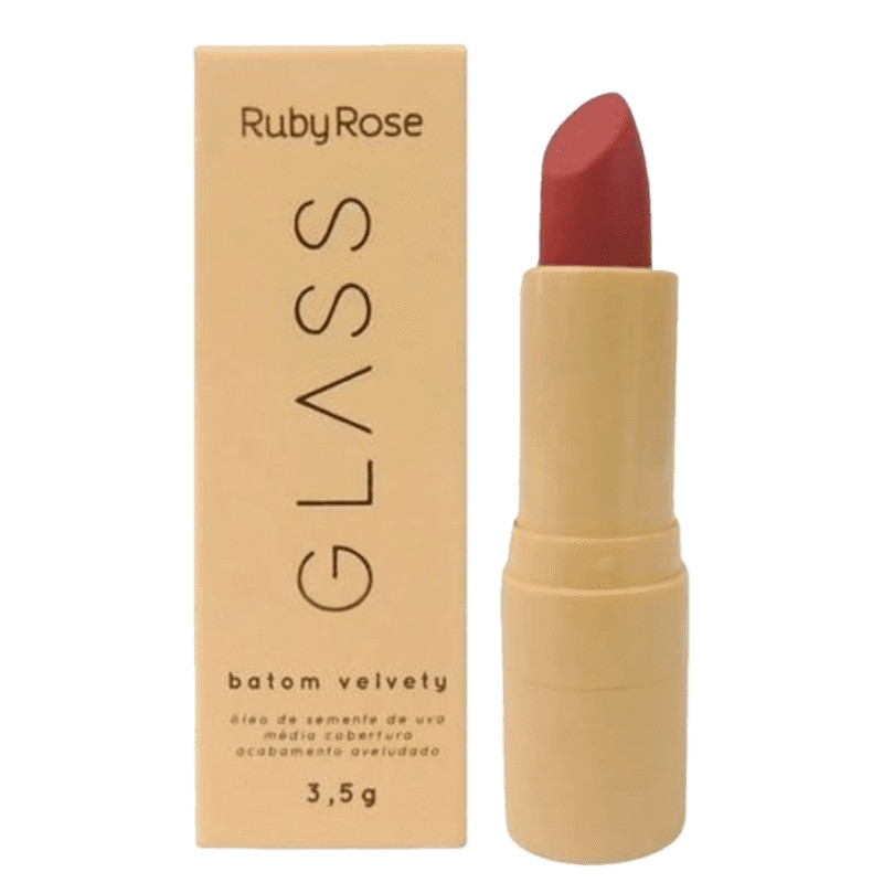 BATOM VELVETY RUBY ROSE GLASS BG06 | Beleza Na Web (BR)