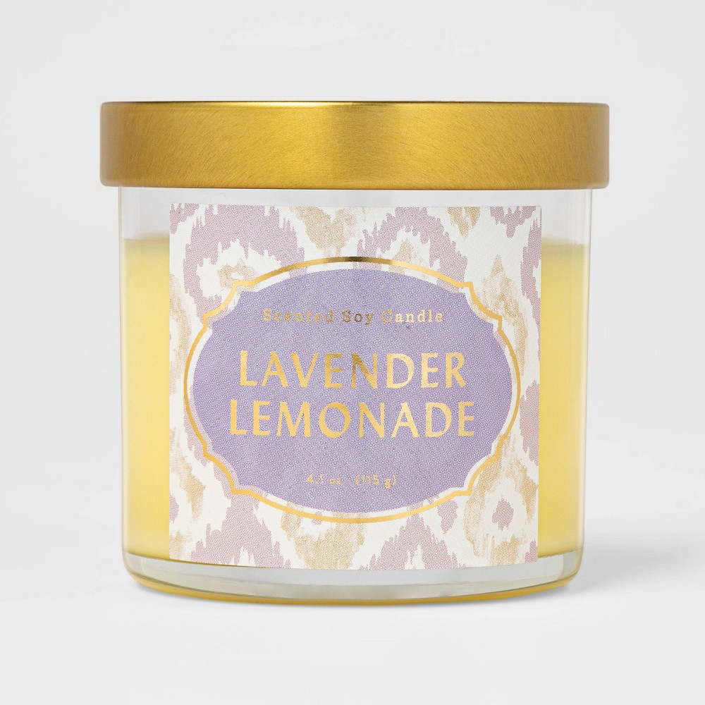 4.1oz Lidded Glass Jar Lavender Lemonade Candle - Opalhouse™ | Target