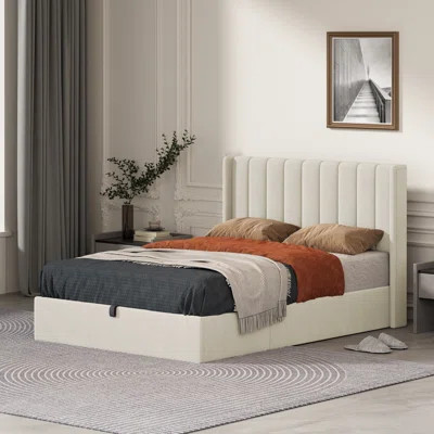 Daizia Lift Up Storage Platform Bed with Winback Headboard | Wayfair North America