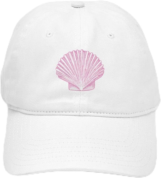 CafePress Scallop Seashell in Shades of Pink Adjustable Baseball Cap | Amazon (US)