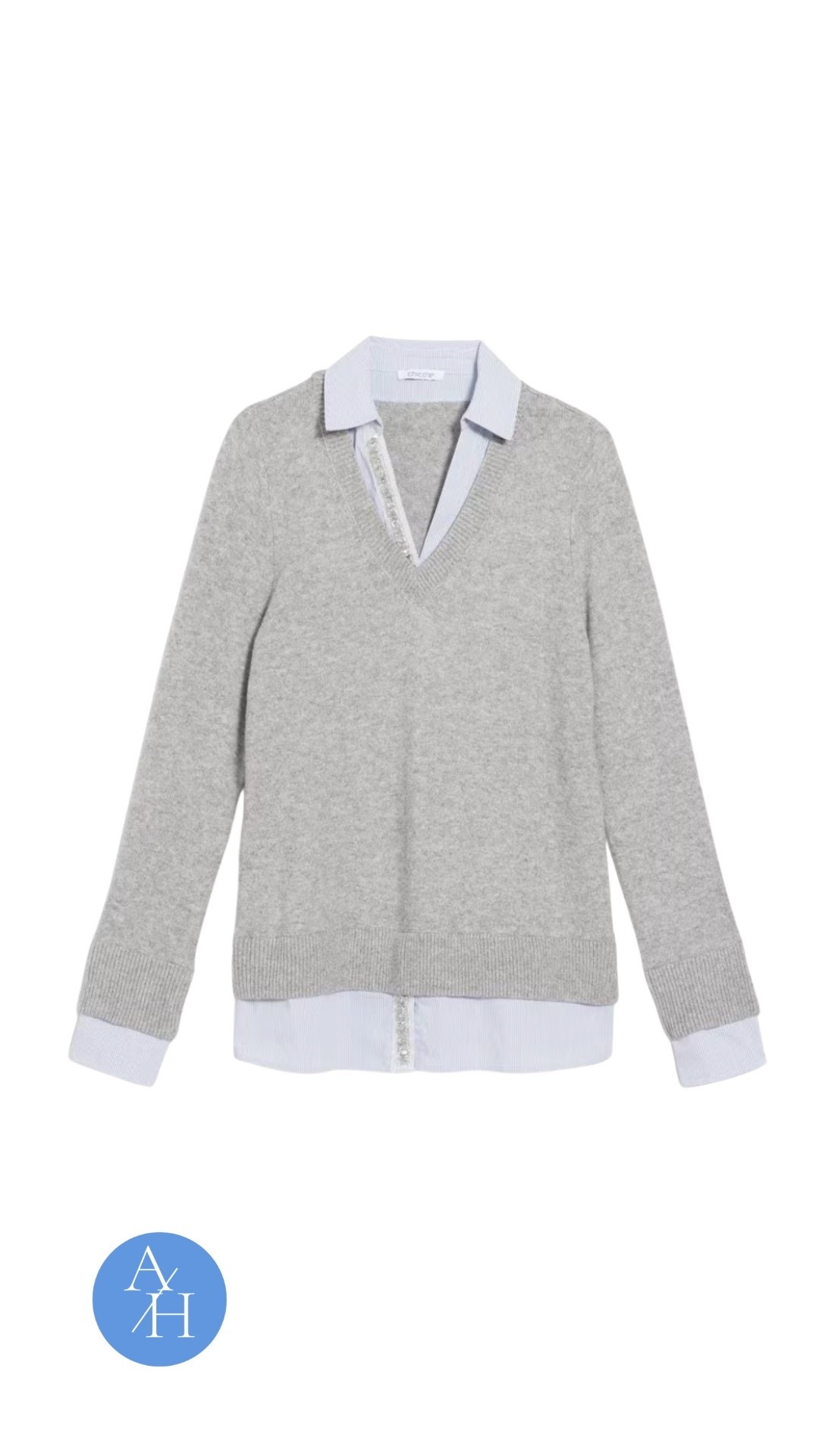 This best-selling two-in-one knit sweater gives you the polished look of a layered shirt with the comfort of a soft, lightweight pullover. Designed with a classic fit, built-in woven collar and hem, and a subtle sequined placket, it’s an easy everyday piece that feels comfortable but looks elevated. One of those wear-on-repeat staples that makes getting dressed fast—and flattering—totally effortless.


#LTKootd #LTKgrwm #LTKOver40