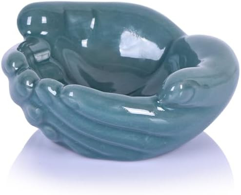 Ceramic Hands Bowl Dish Sculpture, Giving Hands Candy Holder for Succulent Planter, Crystal Rock ... | Amazon (US)