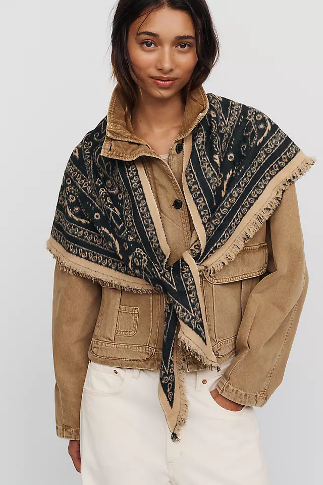 By Anthropologie Large Bandana Triangle Scarf | Anthropologie (US)