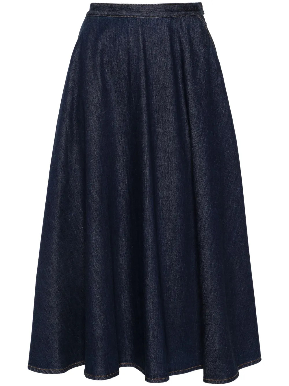 Gucci Denim Midi Skirt - Farfetch | Farfetch Global