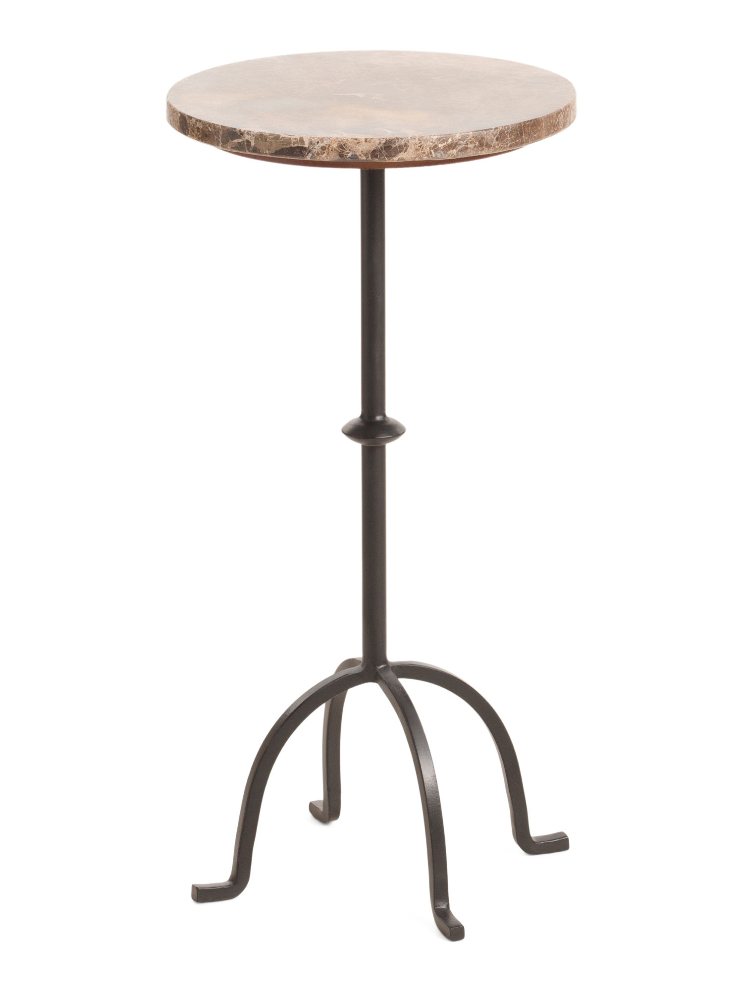 12x24 Marble And Iron Spanish Empredor Accent Table | Furniture & Lighting | Marshalls | Marshalls