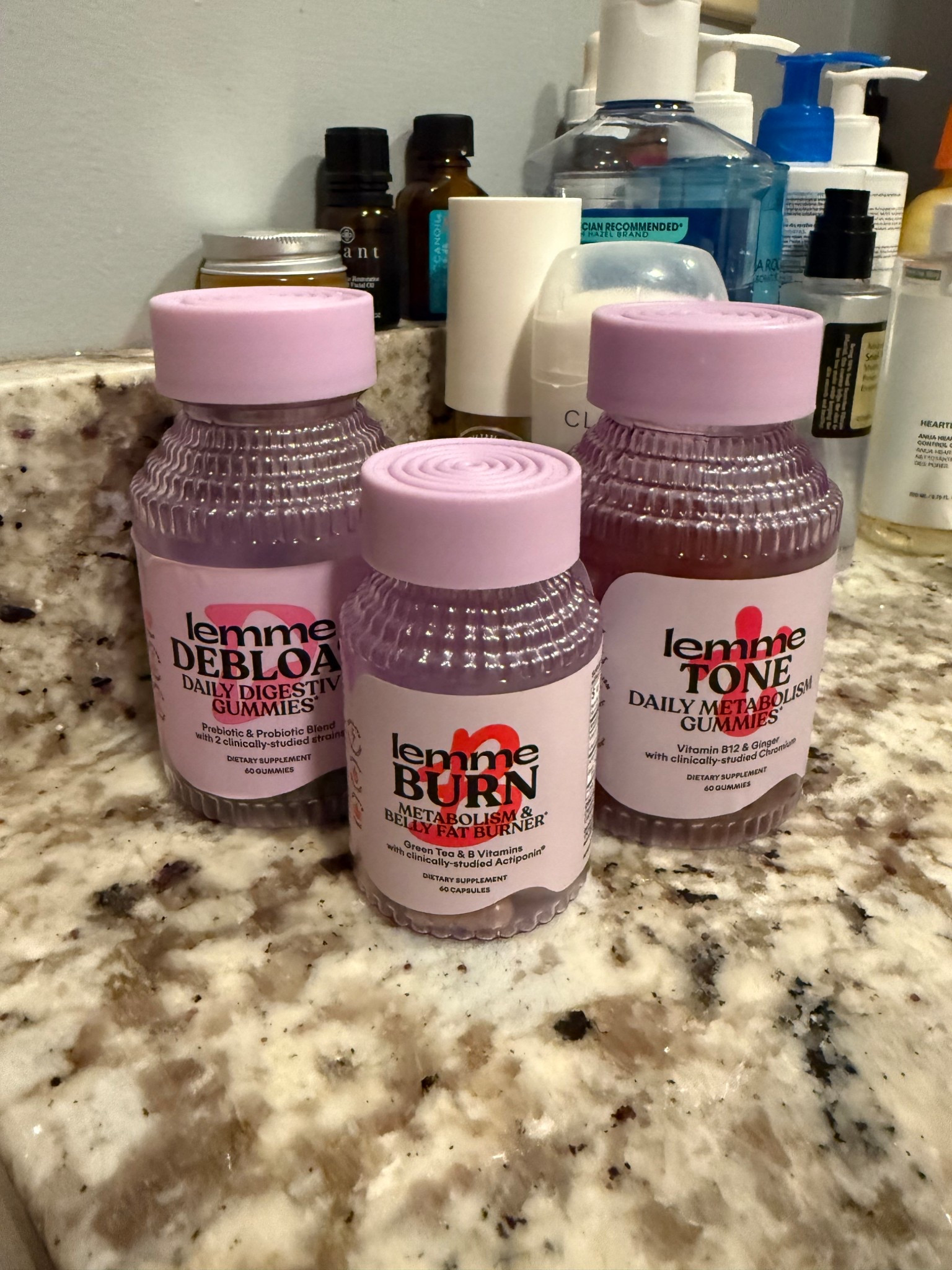 The trio I SWEAR by!!! 
BURN -every morning 
TONE -every other morning
DEBLOAT - when I feel bloated of anticipate feeling bloated 

#LTKselfcare #LTKgrwm #LTKfitnessgoals