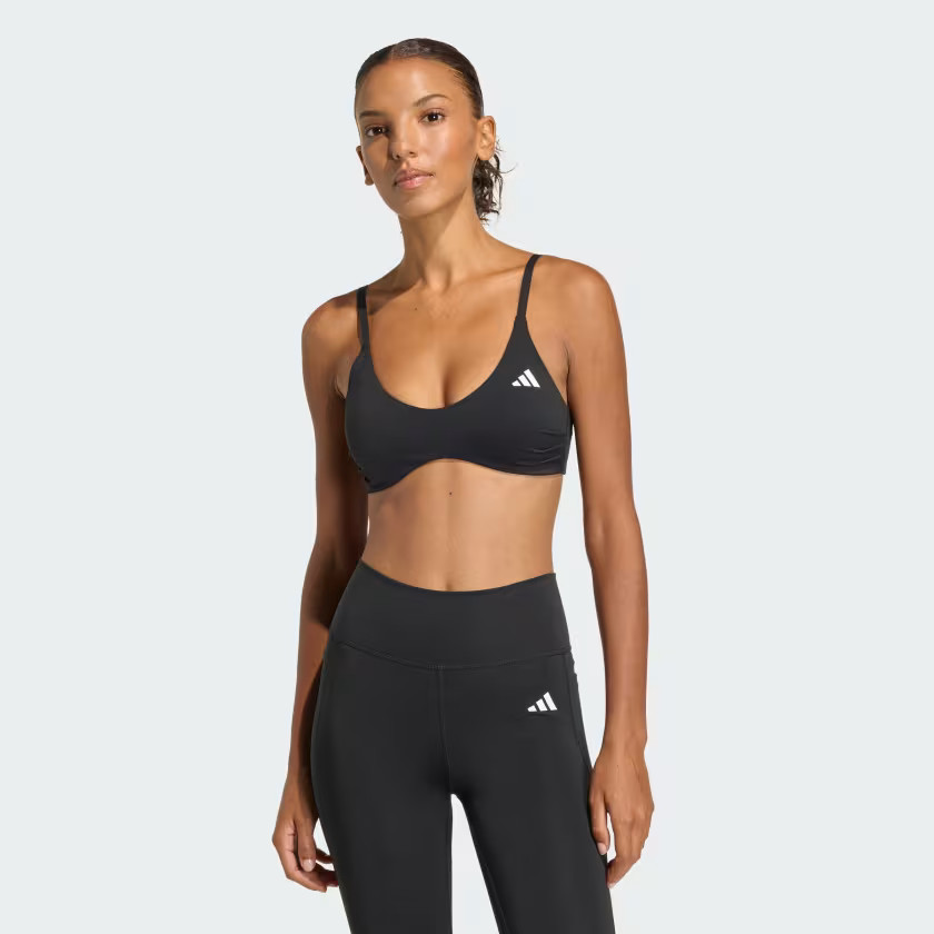 adidas OPT ESS LS BRA - Black | Free Shipping with adiClub | adidas US | adidas (US)