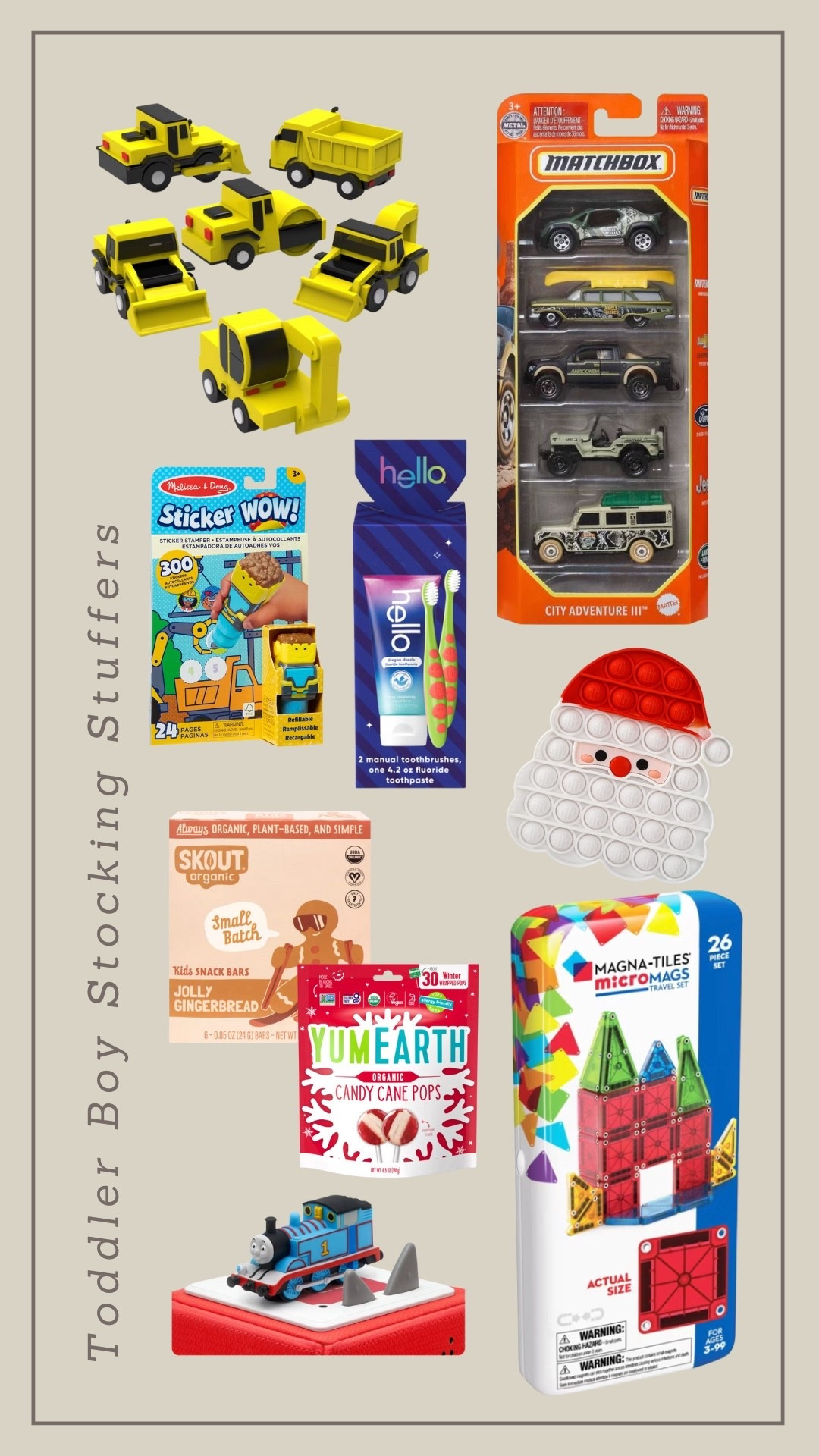 2025 Toddler Stocking Stuffers

toddler stocking stuffers ideas, toys, Christmas wishlist, gift ideas, boys, kids, toddler boy 

#LTKSeasonal #LTKKids #LTKGiftGuide