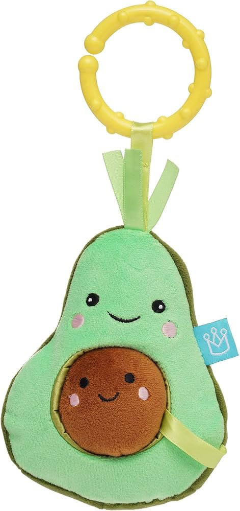 Manhattan Toy Mini-Apple Farm Avacado Baby Travel Toy with Rattle, Chime, Crinkle Fabric & Teethe... | Amazon (US)