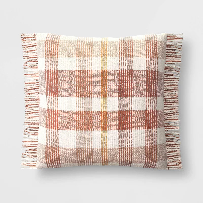 Plaid Square Throw Pillow - Threshold™ | Target