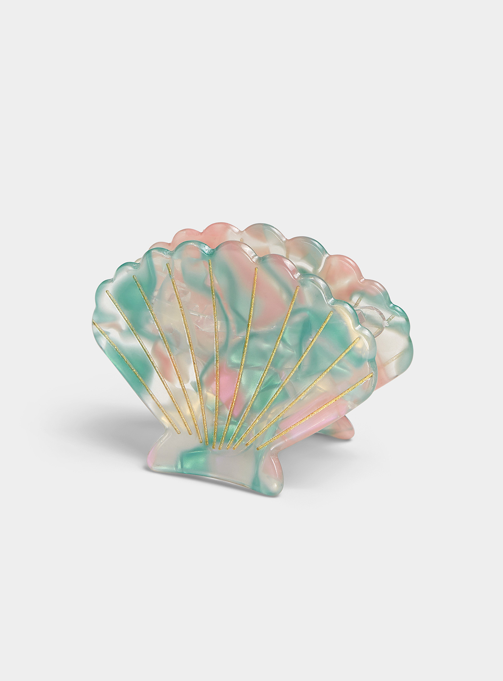 Simons - Seashell clip (Women, Green, ONE SIZE) | Simons