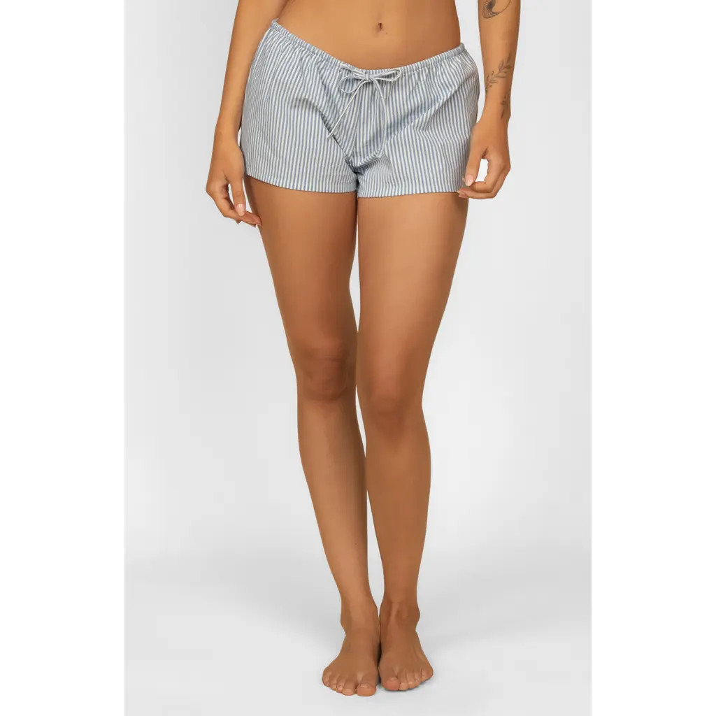 MONTCE Drawstring Cover-Up Shorts in Classic Blue Stripe at Nordstrom, Size Large | Nordstrom